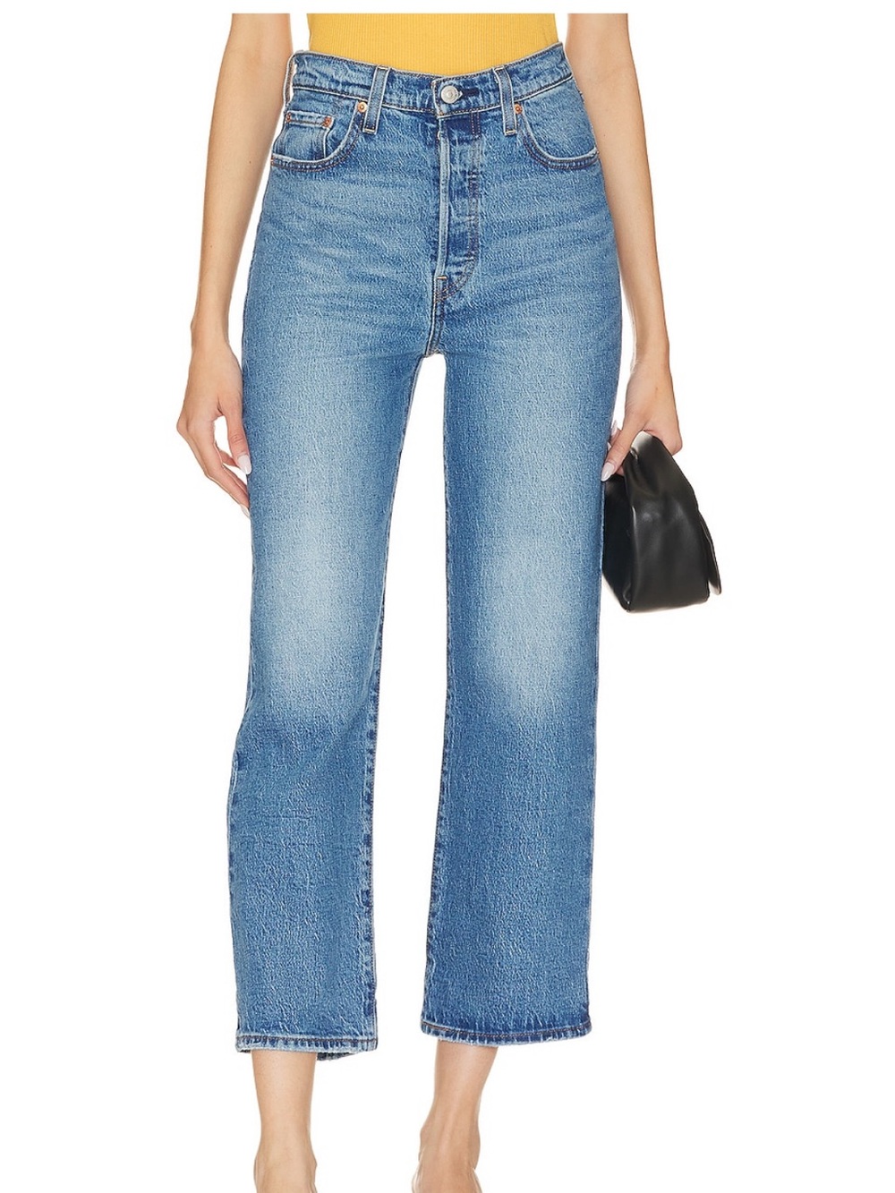 Levi’s Denim Ribcage Straight Ankle Jean in Dance Around